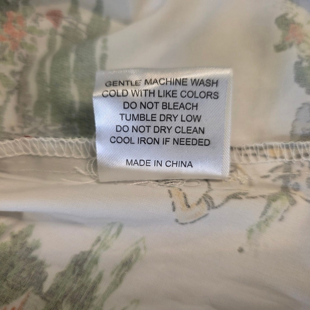 Katie Kime Masters Golf Toile Cotton Shirt Dress White Green Maxi NWT Medium - Picture 4 of 12